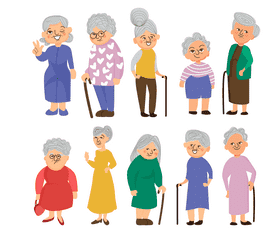 Grandmothers vector