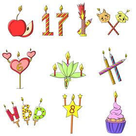 Birthday candle vector