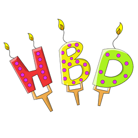 Hbd clipart