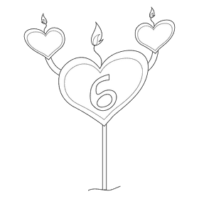Love black and white clipart