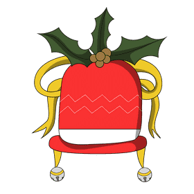 Christmas holly hat clipart