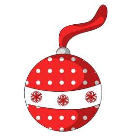 Christmas ornament ball clipart