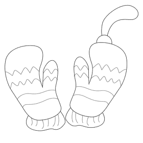 Christmas ornament hand cloth black and white clipart