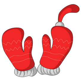 Christmas ornament hand cloth clipart