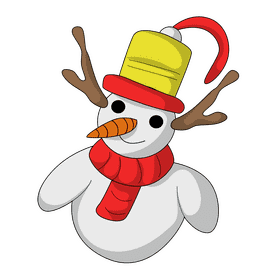 Christmas ornament mr snowman clipart