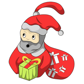 Christmas ornament santa clipart