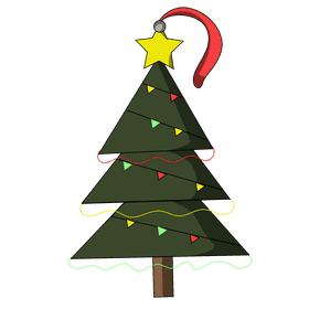 Christmas ornament tree clipart