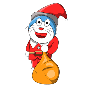 Doraemon santa clipart