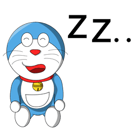 Doraemon sleep clipart