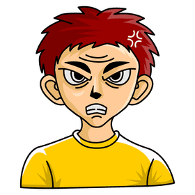 Emotion angry clipart