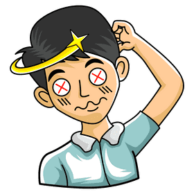 Emotion confused clipart