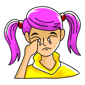 Emotion sad clipart