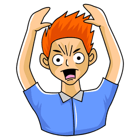 Emotion shock clipart