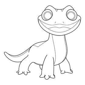 Frozen Bruni black and white clipart