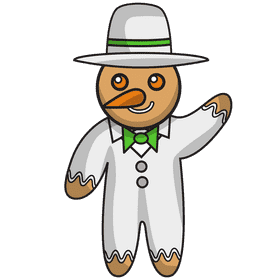Gingerbread Snowman clipart