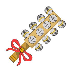 Jingle bells hand clipart