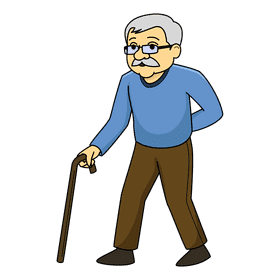 Oldman Walk clipart