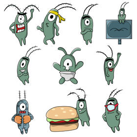 Plankton set vector