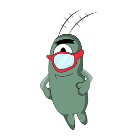 Plankton glasses clipart