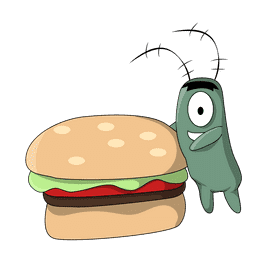Plankton kraby patty clipart
