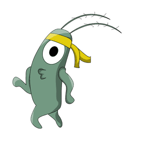 Plankton run clipart