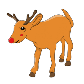 Rudolph child clipart