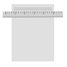 Ruler and paper clipart
