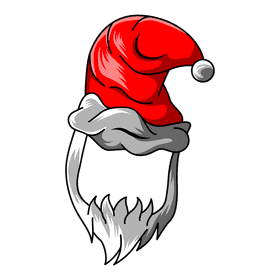 Santa extra beard clipart