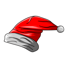 Santa fold clipart