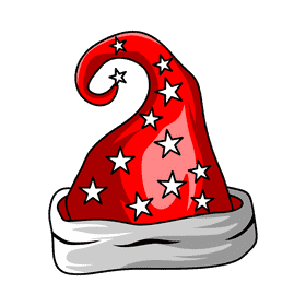 Santa star clipart