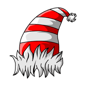 Santa striped clipart