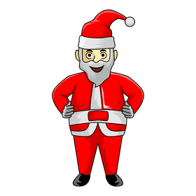 Santa claus confident clipart