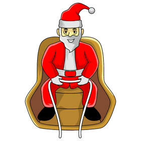 Santa claus drive clipart