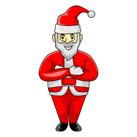 Santa claus stay clipart