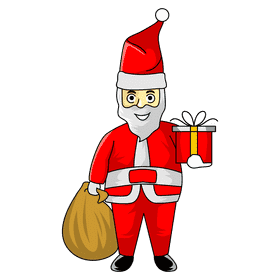 Santa claus your gift clipart