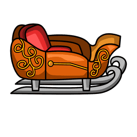 Sleigh Curved Style clipart