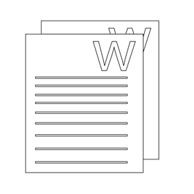 File paper drawing black and white clipart