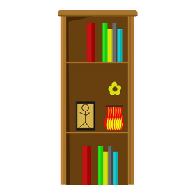 Bookshelf clipart