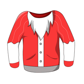 Ugly christmas sweater santa clipart