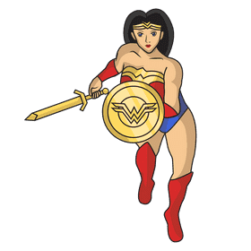 Wonder Woman Strike clipart