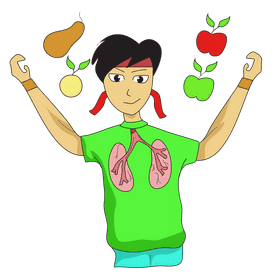 Lungs health clipart