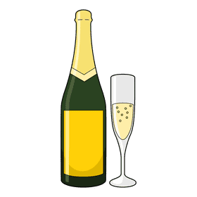 Marriage Champagne clipart