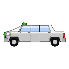 Marriage Limo clipart