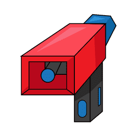 Megaphone square clipart