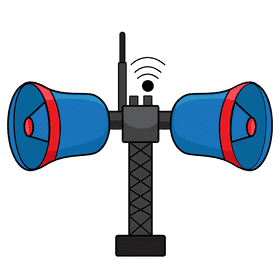 Megaphone tower clipart