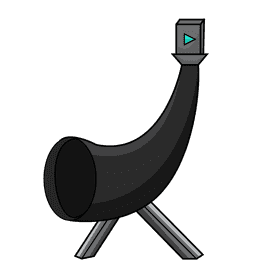Horn megaphone clipart