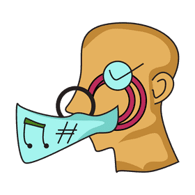Nose affect voice clipart