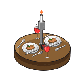 Proposal Dinner clipart