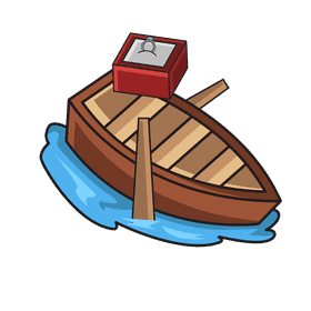 Proposal In The Lake clipart