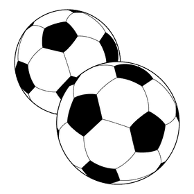 Soccer Goal Post Ball black and white clipart